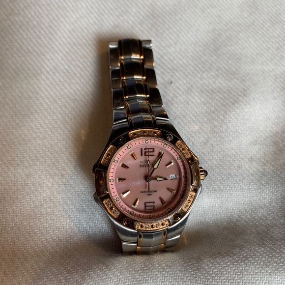 Invicta watch. Pink Mother of pearl face. - Picture 2 of 9